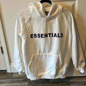 White Essentials hoodie, size small never worn.